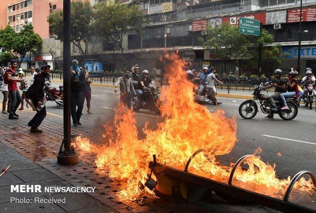 صف کشی خیابانی و خشونت آفرینی غرب علیه مادورو