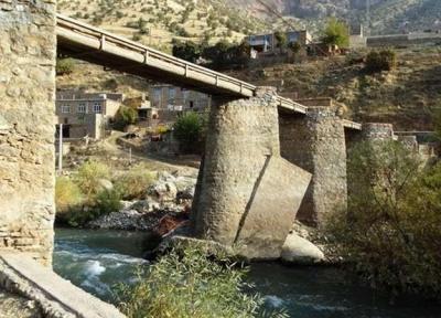 طولانی ترین پل چوبی کردستان مرمت و بازسازی شد