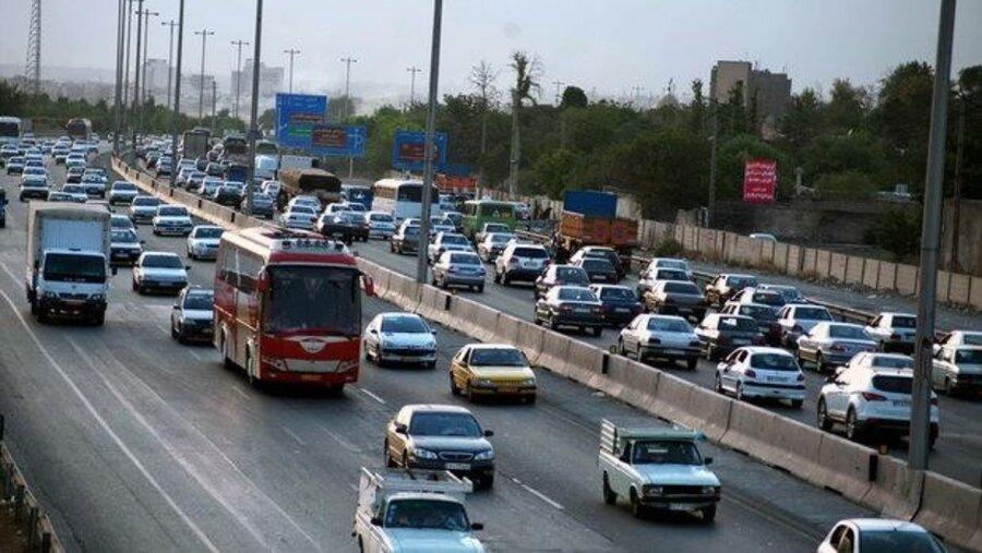 ترافیک سنگین در ورودی و خروجی مشهد