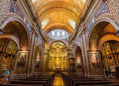 کلیسای جامعه مسیح، بنایی باشکوه در اکوادور که از طلا ساخته شده!